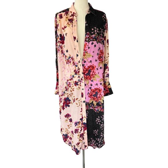 Free‎ People Jackie Printed Maxi Top Vintage Combo Floral Size XS - Picture 4 of 11